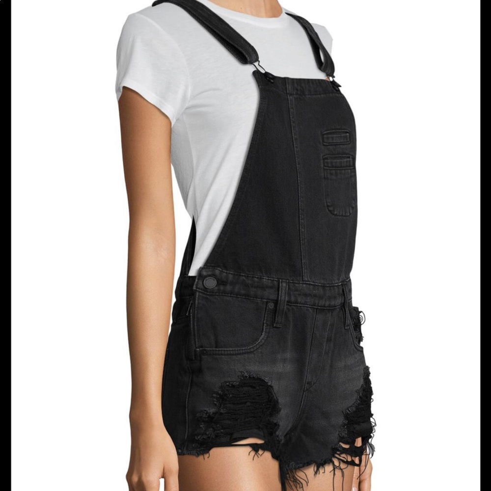 Blank NYC Denim Overall Shorts